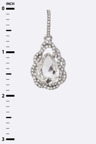 Crystal Teardrop Statement Earrings