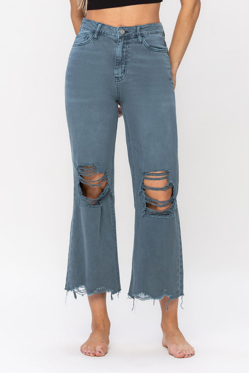 Vervet 90's Vintage Crop Flare Jean