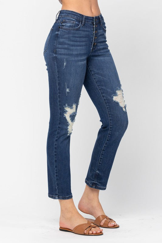 Judy Blue, ZigZag Button Fly Jean