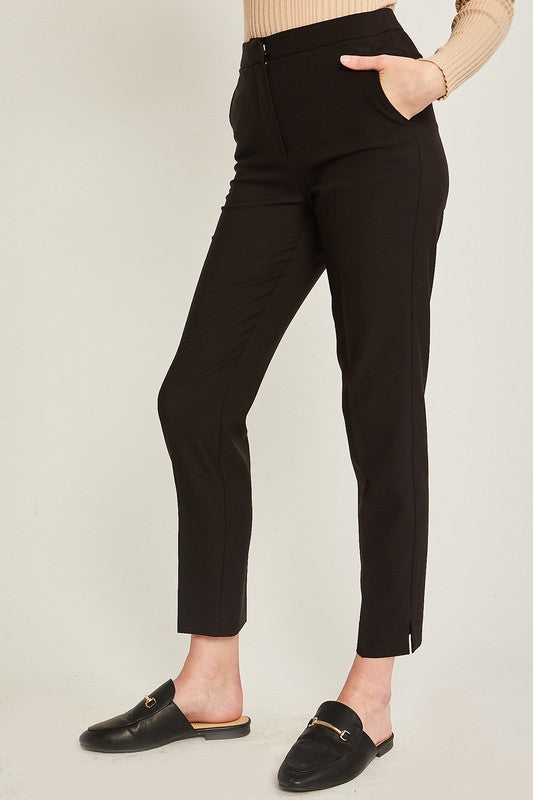Solid Formal Ankle Pants