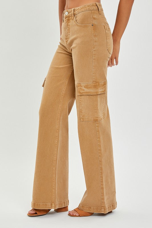 Risen, Cargo Wide Leg Jean