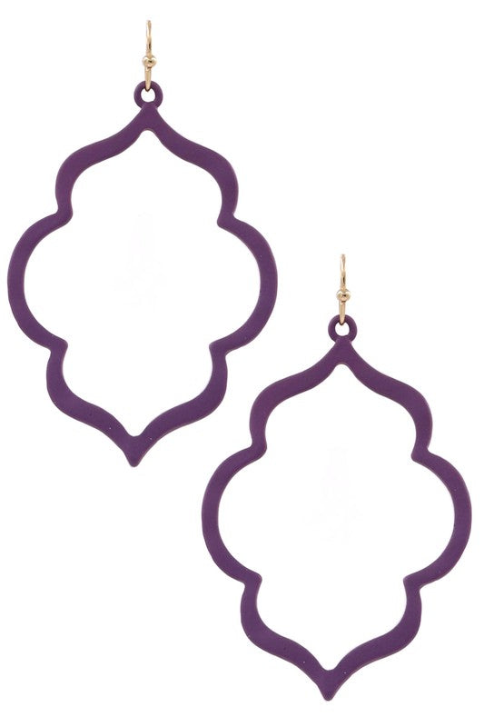 Matte Moroccan Dangle Earrings