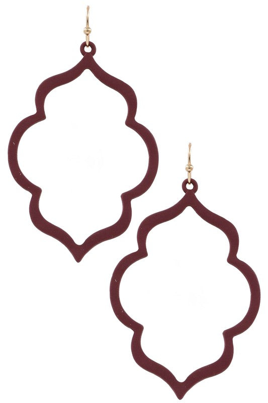 Matte Moroccan Dangle Earrings