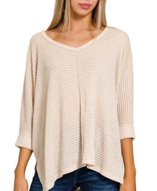 Cozy Waffle Knit Everyday Top