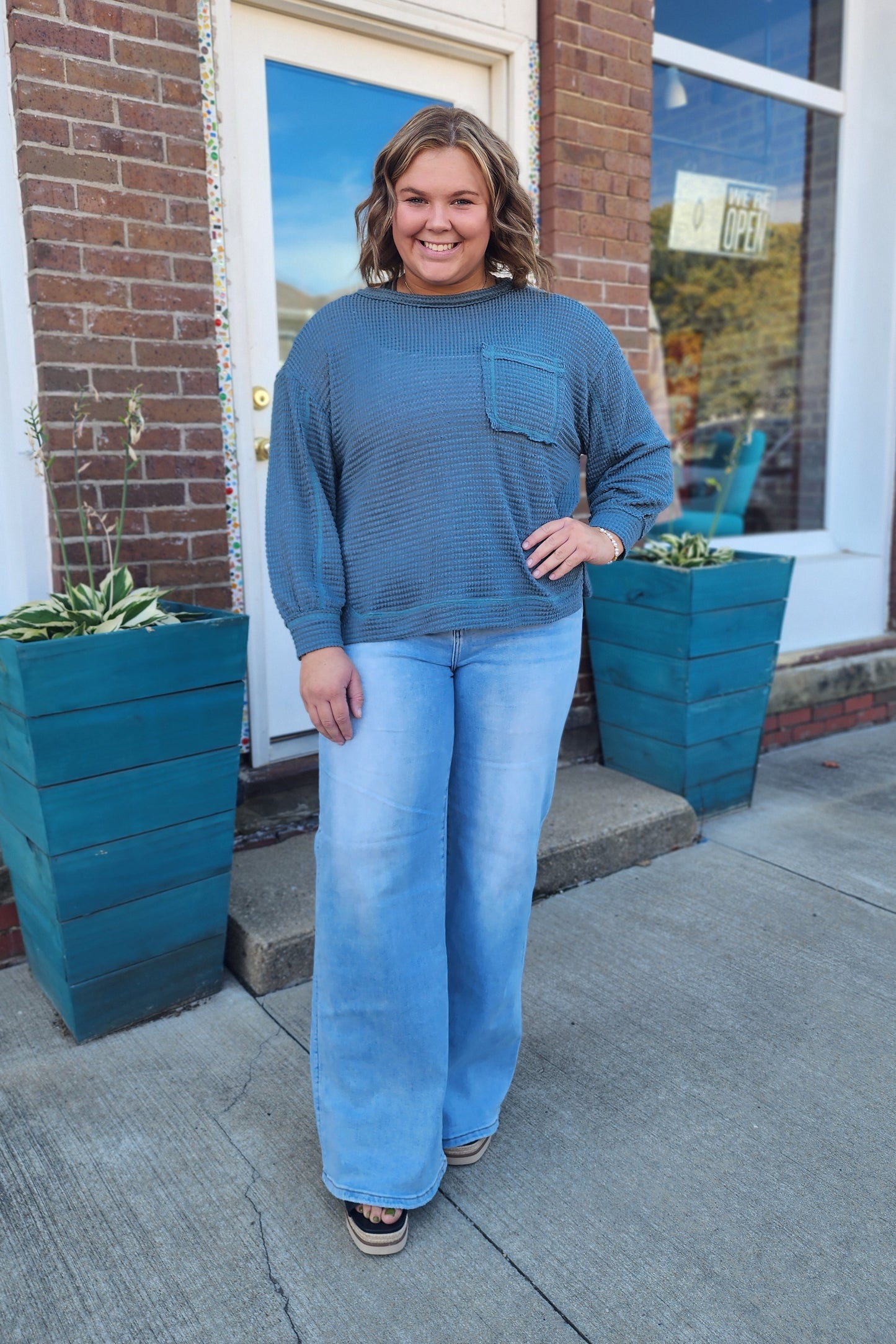 Risen, Plus Becca Light Wash Jean