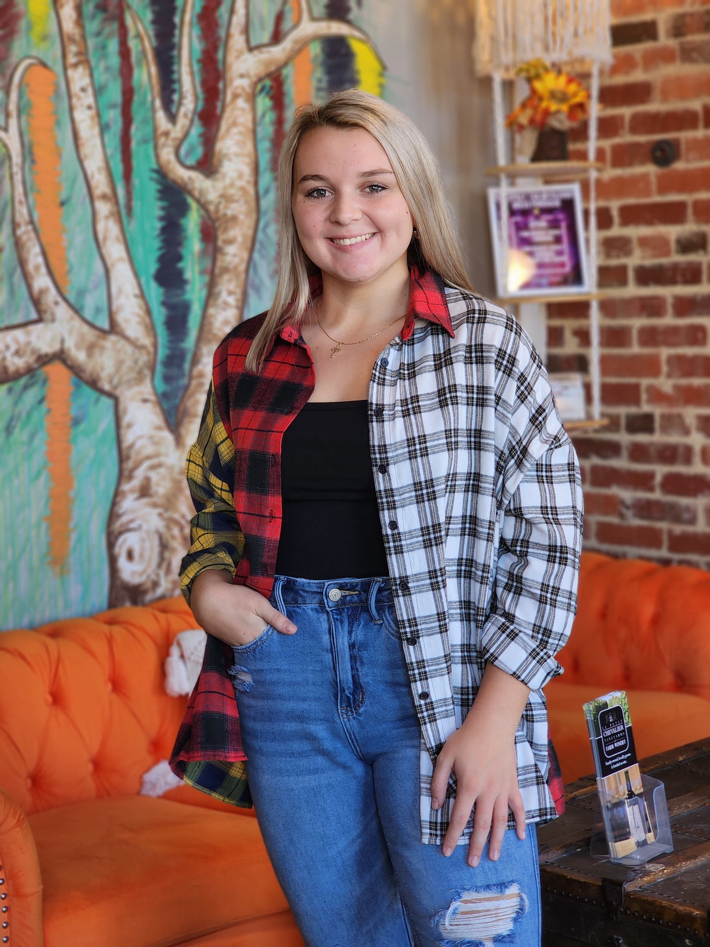 Oversized Plaid Multi Flannel