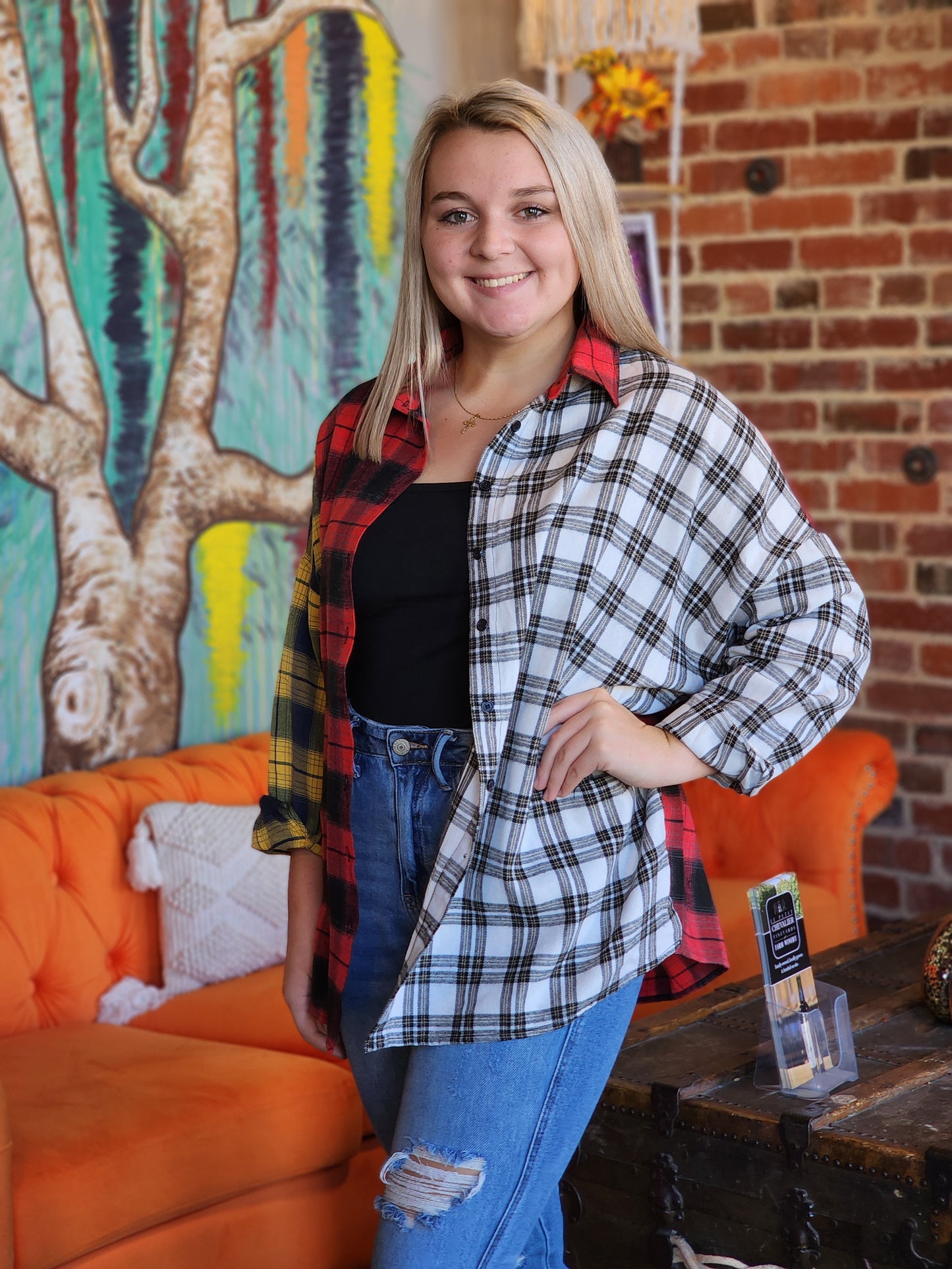 Oversized Plaid Multi Flannel