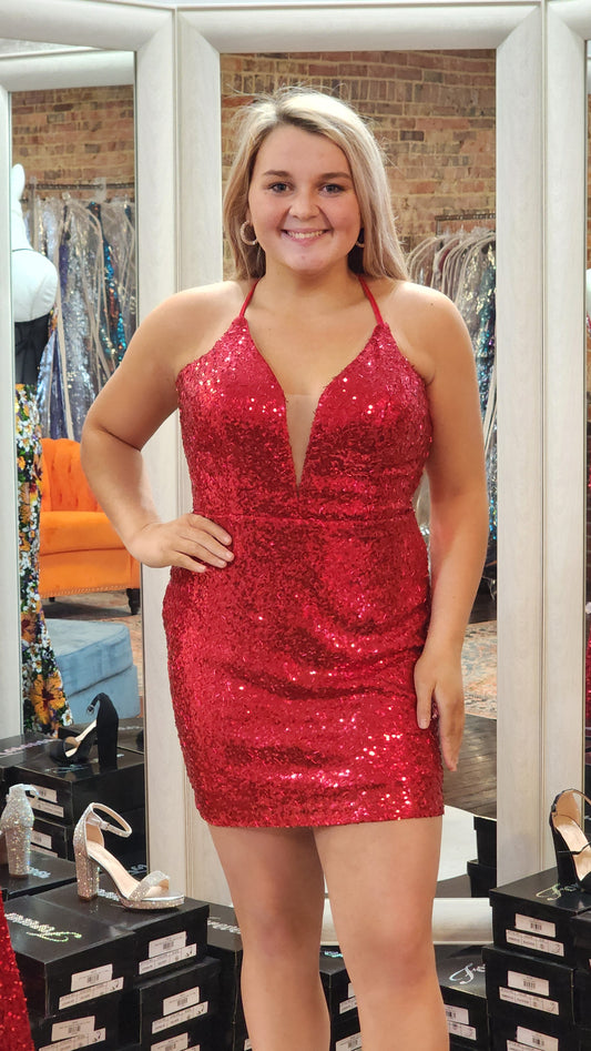 Alyce Paris, Cherry Red Sequin Cocktail