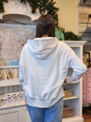 Half Button Fleece Hooded Pullover