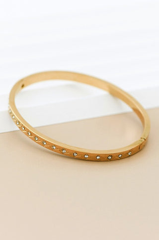 18K Waterproof Non-Tarnish Stainless Steel Bangle