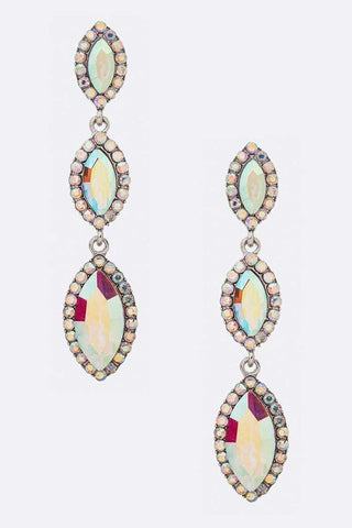 Crystal Drop Statement Earrings