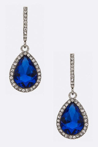 Crystal Pearshape Iconic Earrings