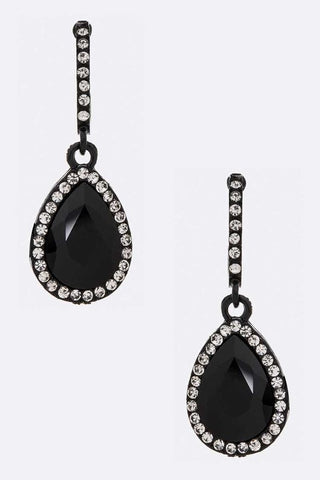 Crystal Pearshape Iconic Earrings