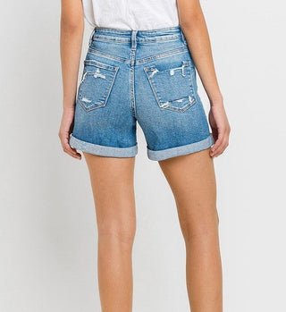 Vervet High Rise Cuff Shorts