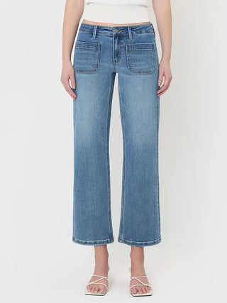 LoverVet Jena Mid Rise Patch Pocket Jean
