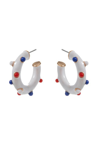 USA Enamel Earrings