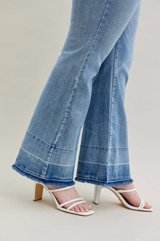 Judy Blue Plus, HW Tummy Control Flare Jean