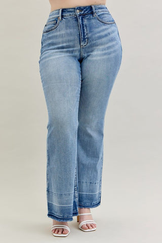 Judy Blue Plus, HW Tummy Control Flare Jean