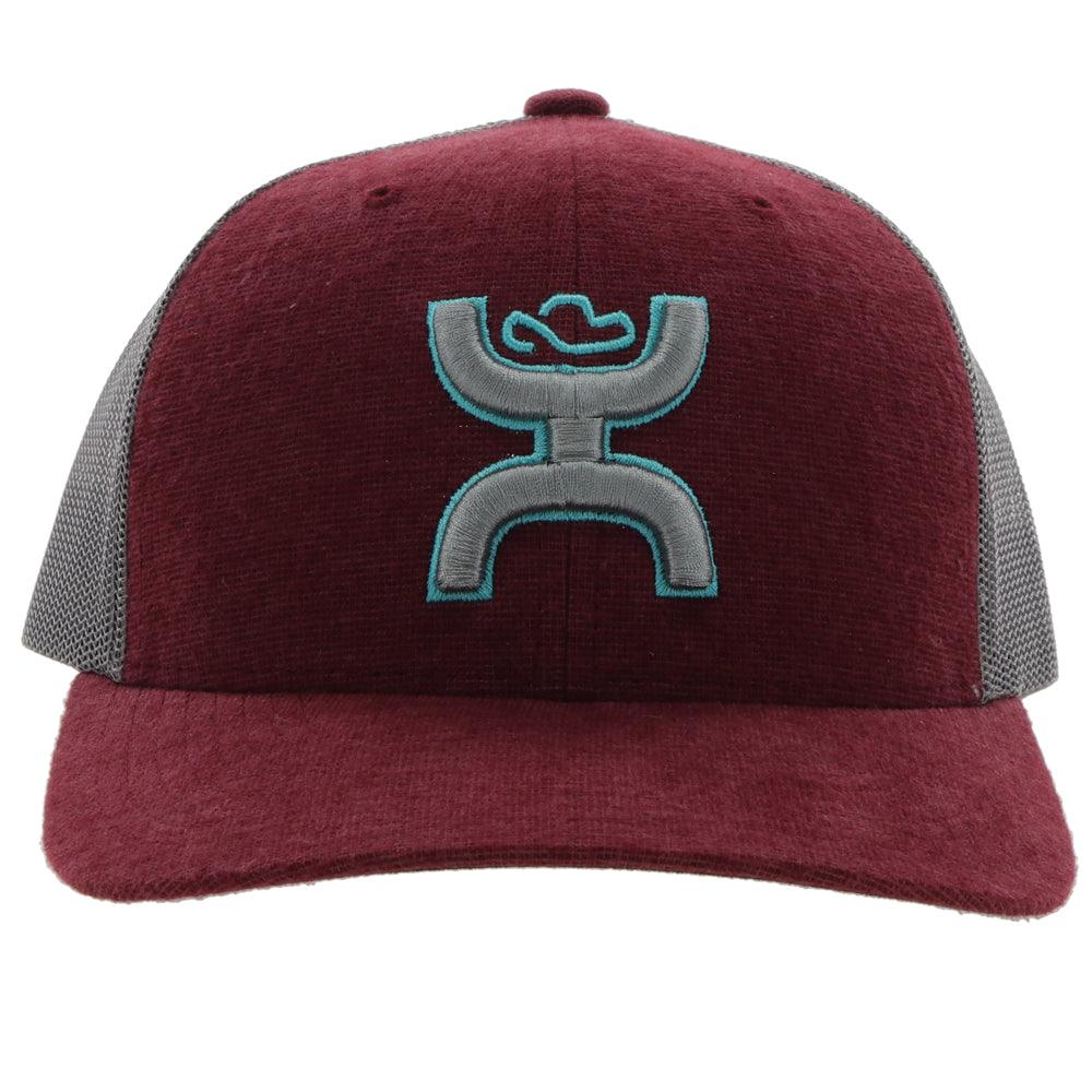 Hooey "Sterling" Maroon/Grey Hat