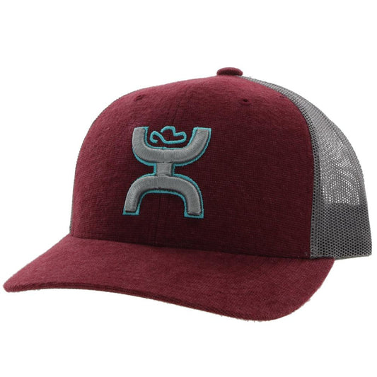 Hooey "Sterling" Maroon/Grey Hat