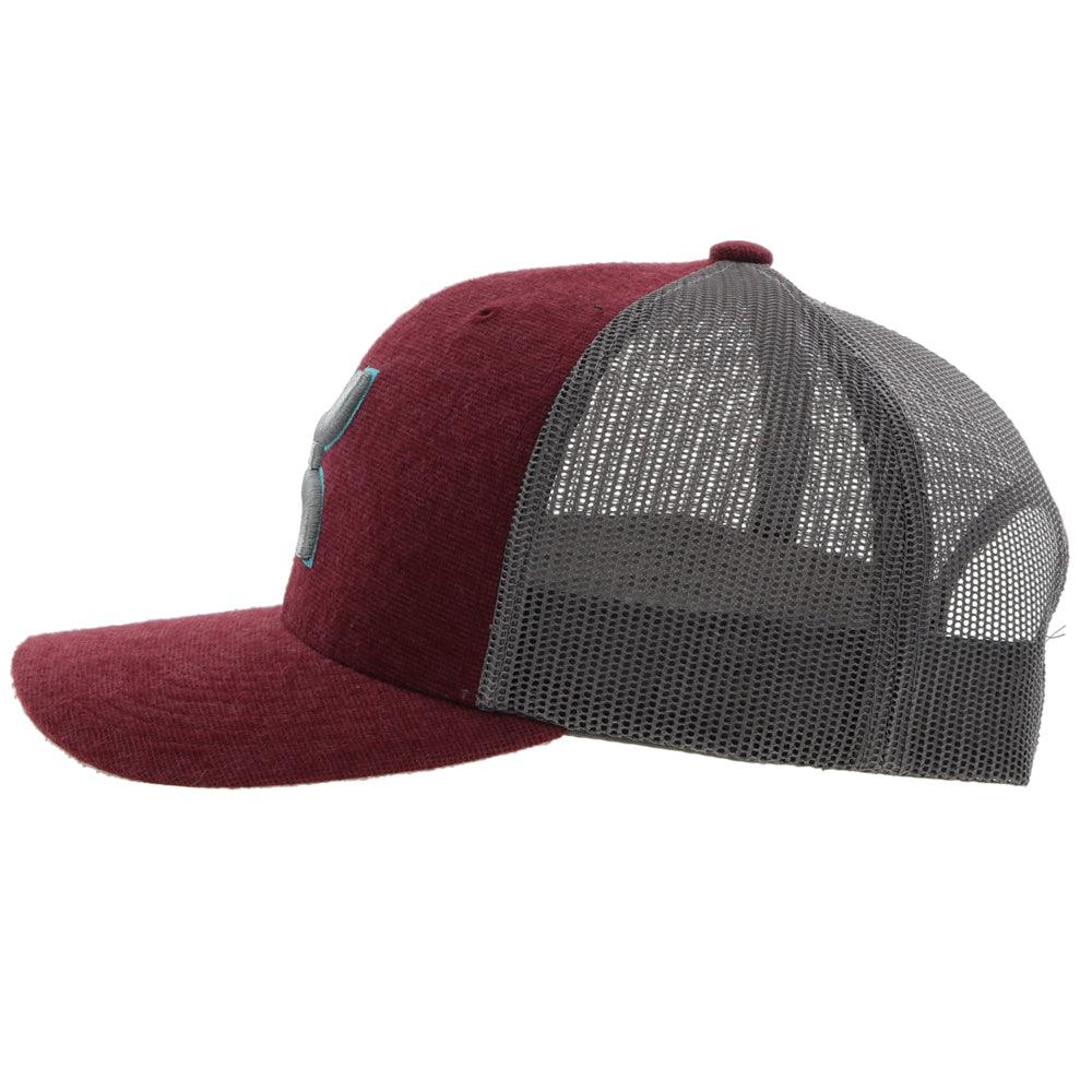 Hooey "Sterling" Maroon/Grey Hat