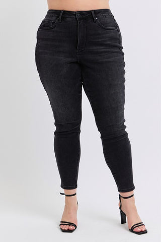JB PLUS Mr. Tummy Control Black Skinny Jean