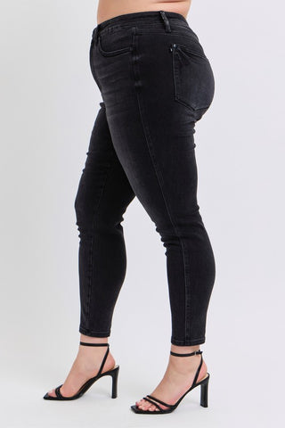 JB PLUS Mr. Tummy Control Black Skinny Jean