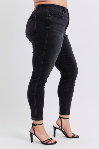 JB PLUS Mr. Tummy Control Black Skinny Jean