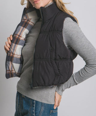 Full-zip Reversable Puffer Vest