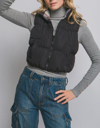 Full-zip Reversable Puffer Vest