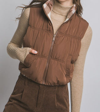 Full-zip Reversable Puffer Vest