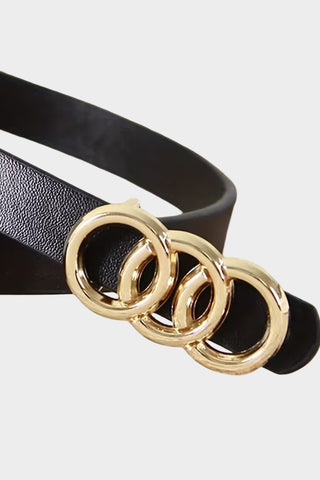 Triple Ring Buckle Belt