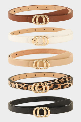 Triple Ring Buckle Belt
