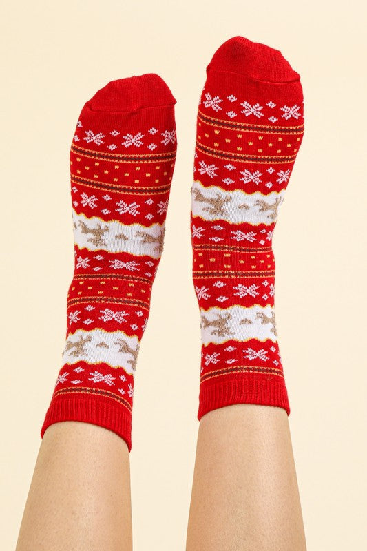 Christmas Graphic Crew Socks