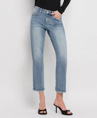 LoverVet Jill Mid Rise Crop Hem Jean