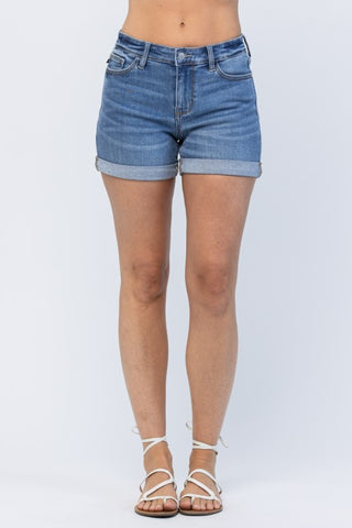 JB Carrie Cuffed Denim Shorts