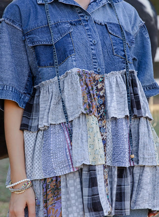 Maggie Hooded Denim Top