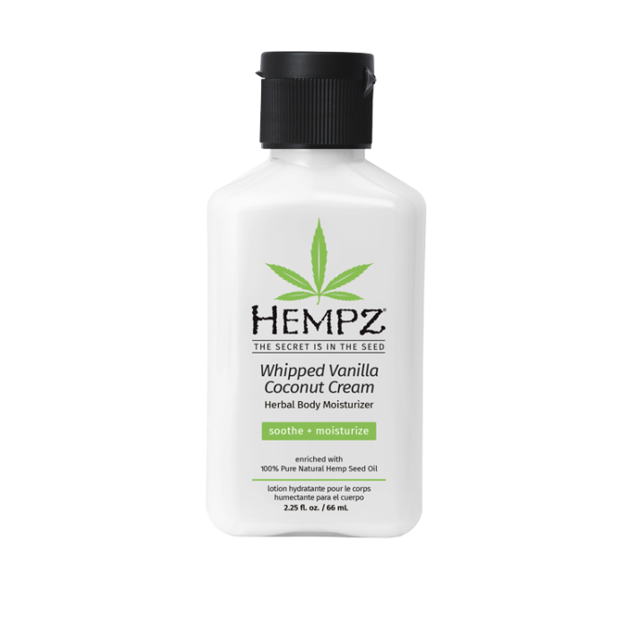 Hempz Whipped Vanilla Coconut Cream Herbal Body Moisturizer 2.25oz