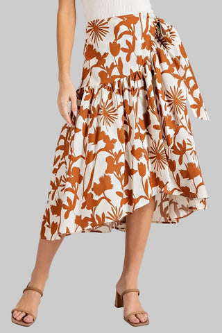 Hi-Low Midi Skirt