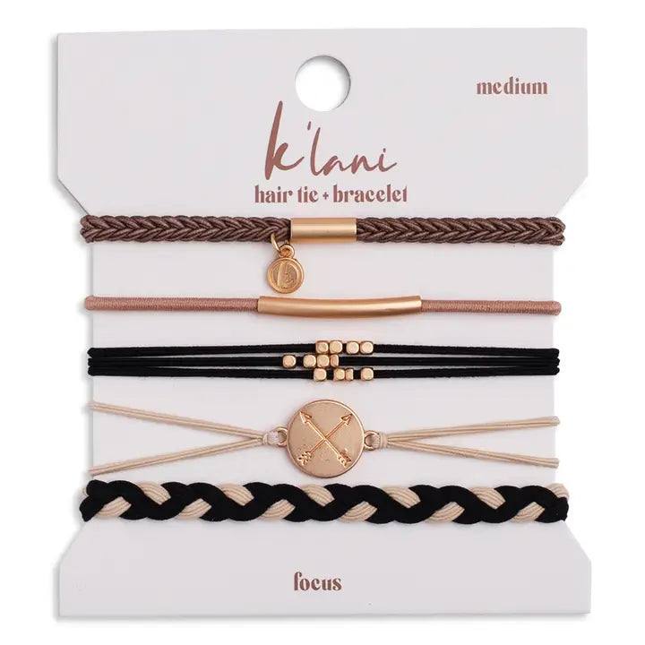 K'Lani Hair Tie Bracelets-Focus