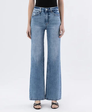 LoverVet 90's High Rise Wide Washed Jean