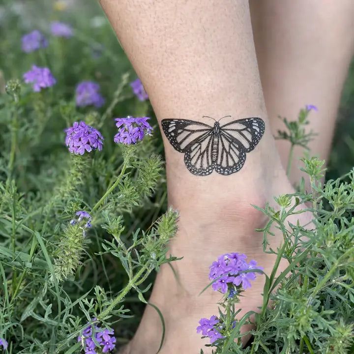 Nature Tats Monarch Butterfly Temporary Tattoo