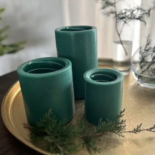 Spiral Candle- Evergreen