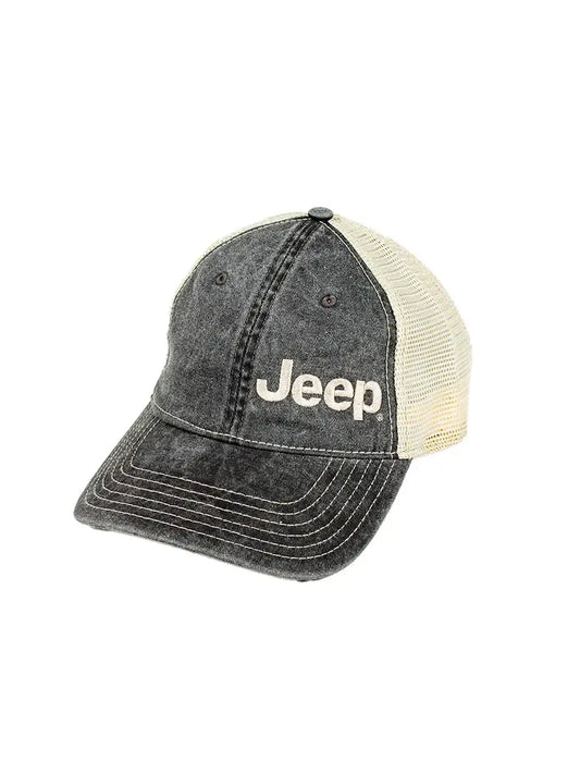 Jeep® Garment Washed Trucker - Black