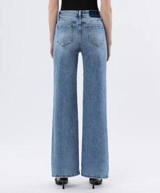 LoverVet 90's High Rise Wide Washed Jean