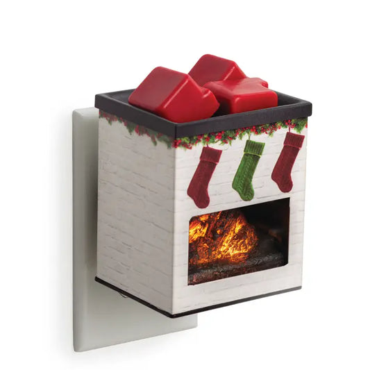 Holiday Fireplace Pluggable Wax Warmer