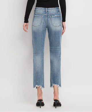 LoverVet Jill Mid Rise Crop Hem Jean