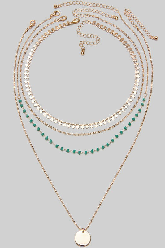 Four Piece Layered Necklace