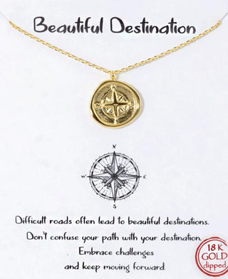 Beautiful Destination Gold Necklace
