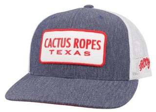 Hooey "Cactus Ropes" Snapback Denim/White Hat